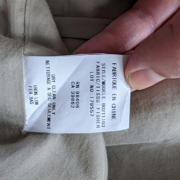 Theyskens Theory silk and cotton blazer sz S - Picture 9 of 11